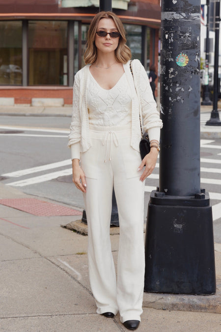 Casaco Tricot Heloisa Off White