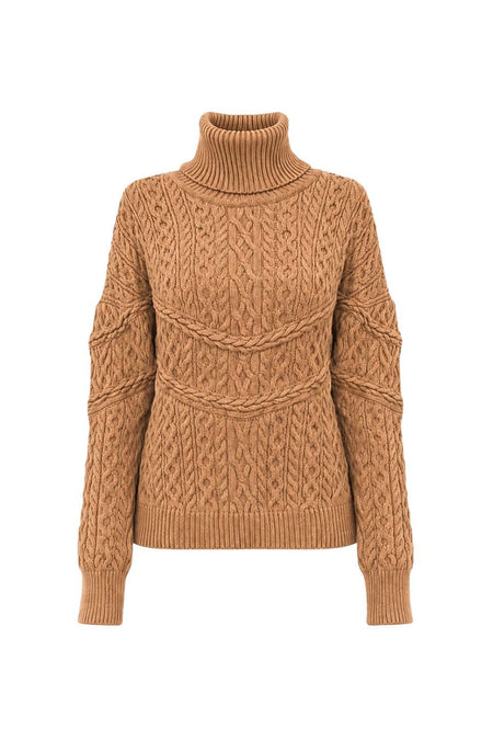 Blusa Tricot Nani Amêndoa