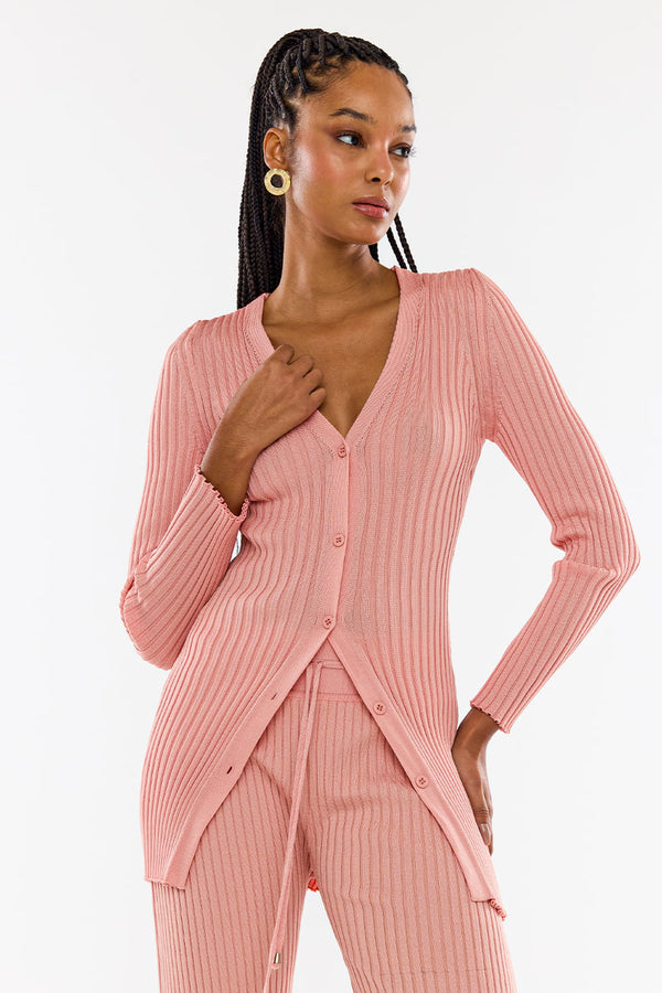 Blusa Tricot Katiusca Rosa Flamingo