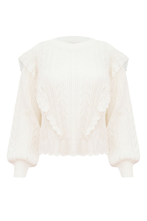 Blusa Tricot Alanis Off White
