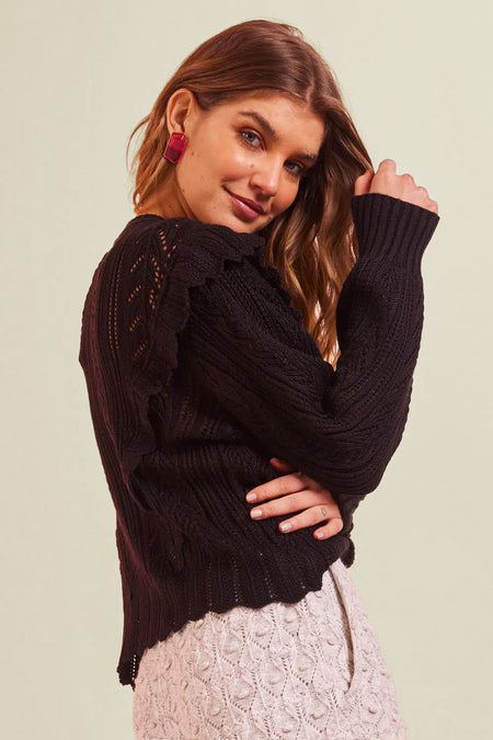 Blusa Tricot Alanis Preto