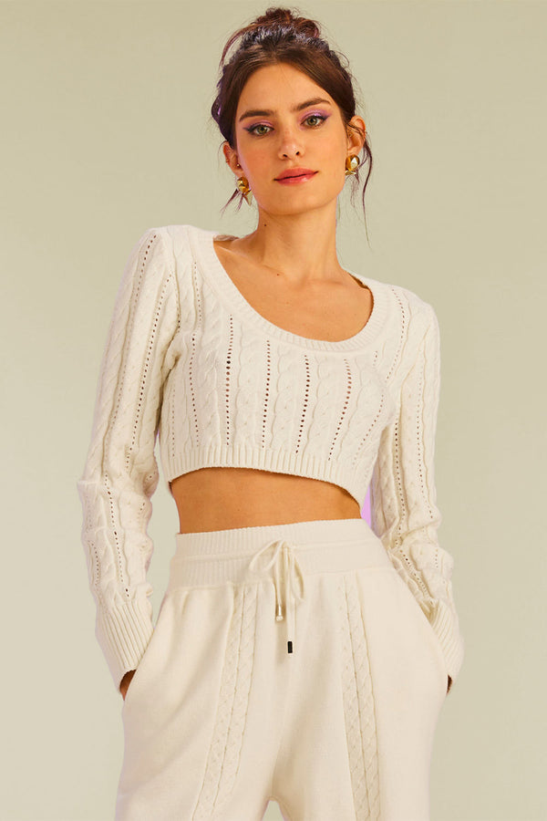 Blusa Tricot Anabela Off White