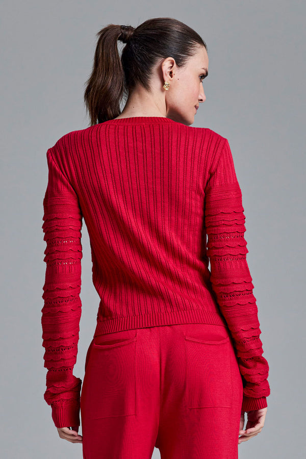 Blusa Tricot Cintia Vermelho