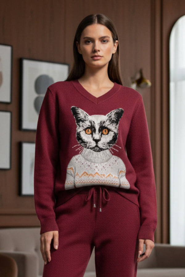 Blusa Tricot Kitty Marsala