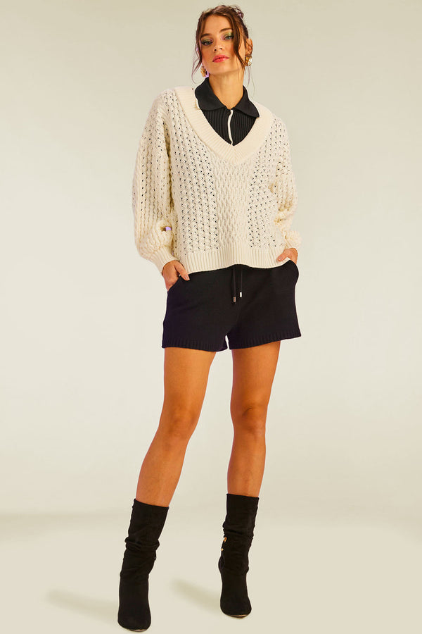 Blusa Tricot Mandy Off White