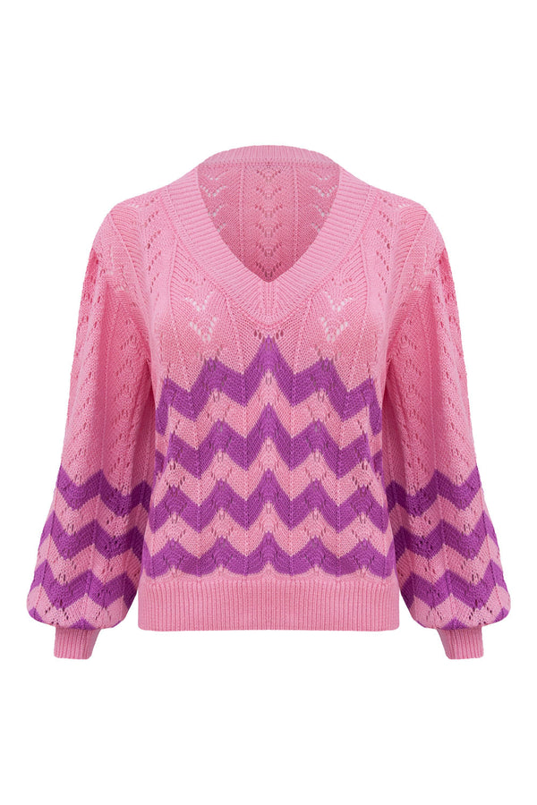 Blusa Tricot Vanda Rosa Claro