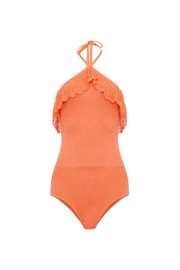 Body Tricot Tropical Tangerina