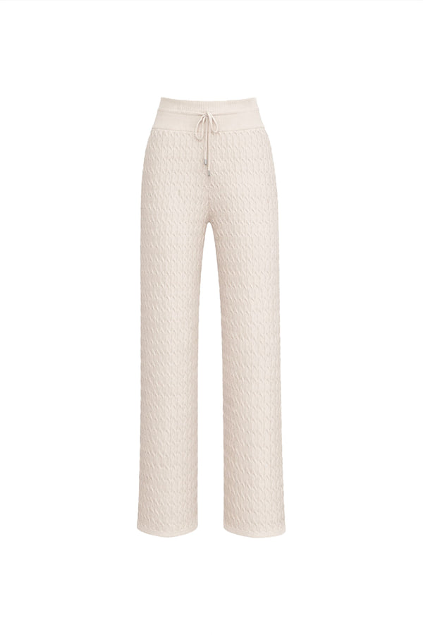 Calça Tricot Ana Bege Areia