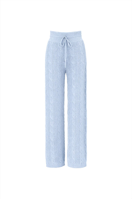 Calça Tricot Leila Azul Ice
