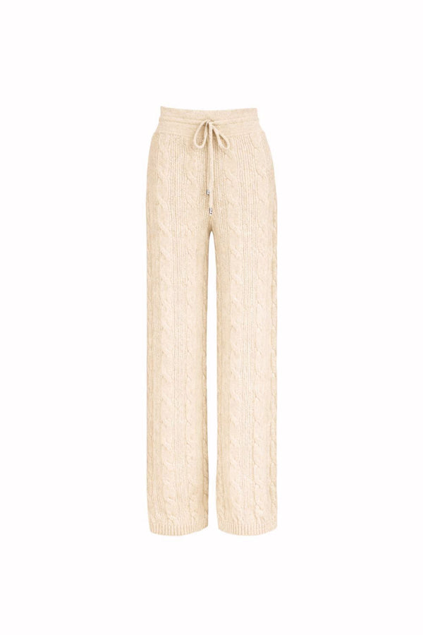 Calça Tricot Leila Bege Areia