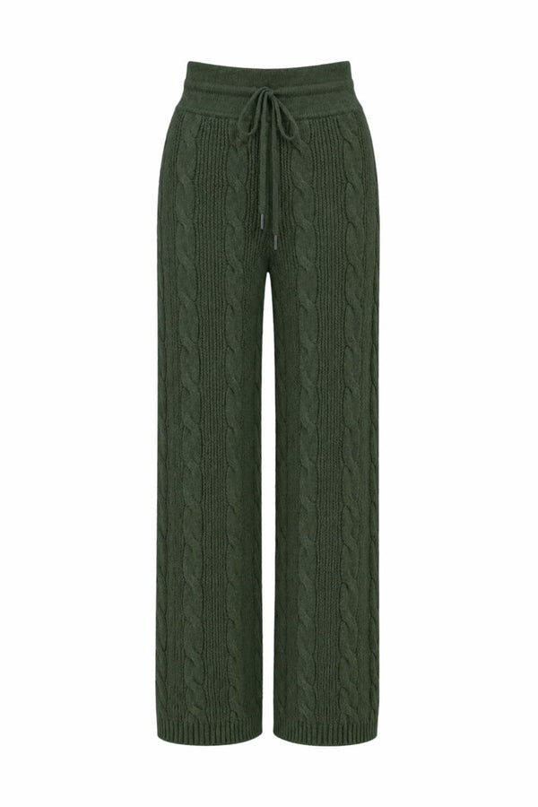 Calça Tricot Leila Verde Militar