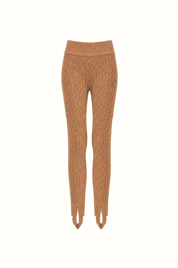 Calça Tricot Nani Amêndoa