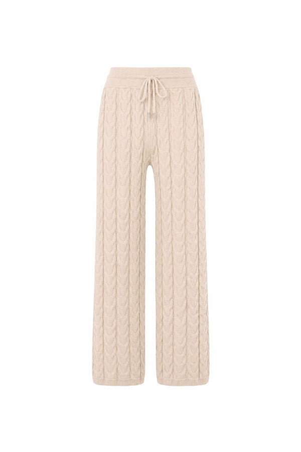 Calça Tricot Roberta Bege Areia