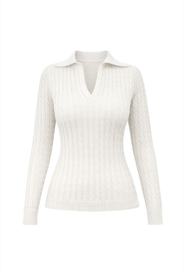 Camisa Tricot Lua Off White