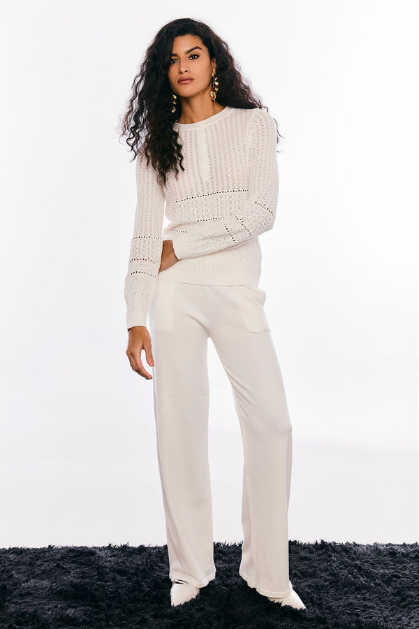Calça Tricot Adelina Off White