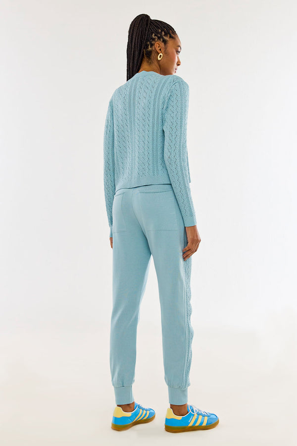 Calça Tricot Amelie Azul Sonho