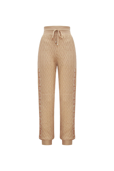 Calça Tricot Monalisa Amêndoa