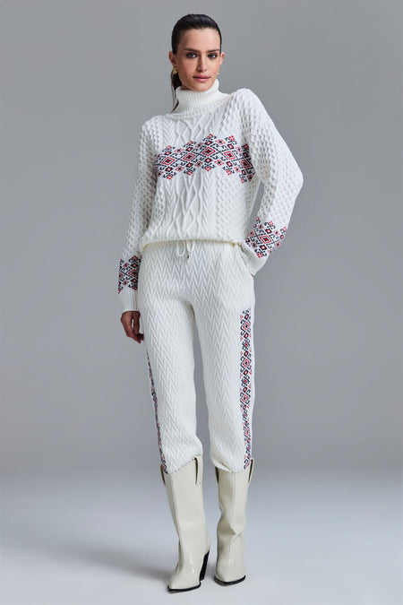 Calça Tricot Monalisa Off White