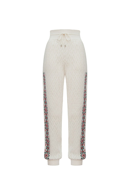 Calça Tricot Monalisa Off White