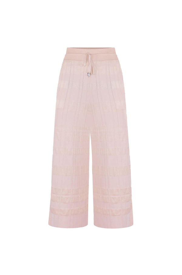 Calça Tricot Pantacourt Jane Vanilla