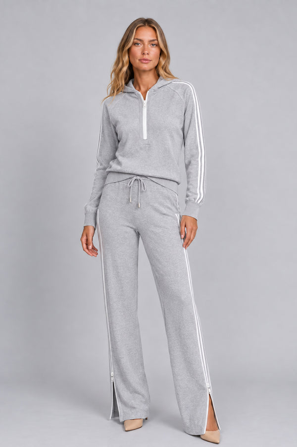 Conjunto Tricot Elara Cinza Mescla