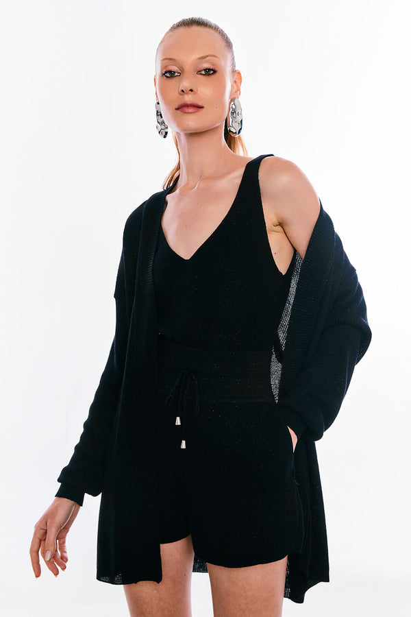 Casaco Tricot Carina Preto