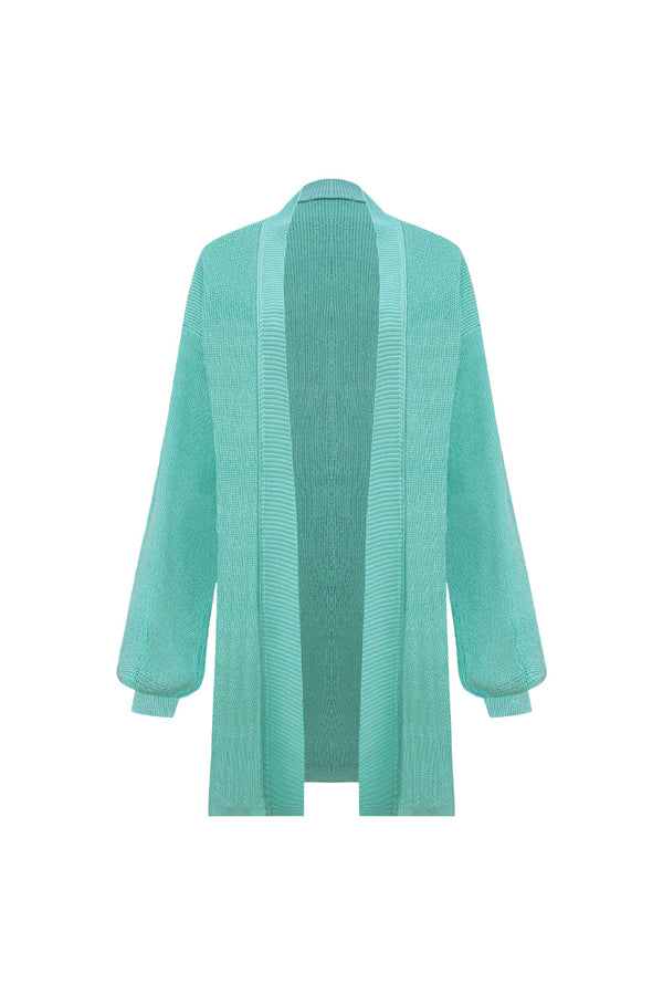 Casaco Tricot Carina Verde Jelly