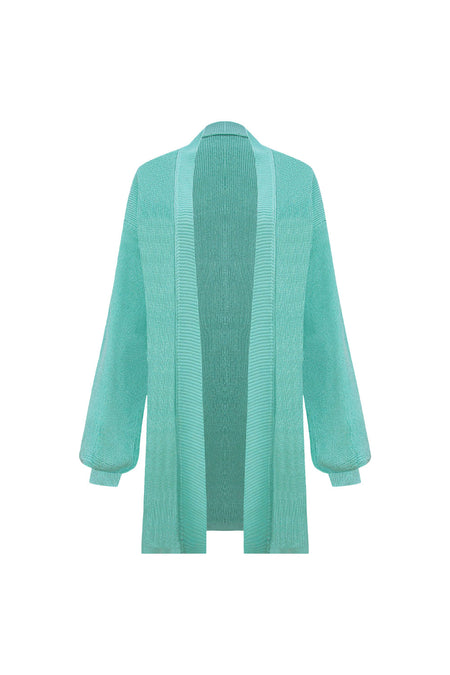 Casaco Tricot Carina Verde Jelly