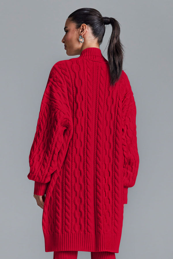 Casaco Tricot Jaqueline Vermelho
