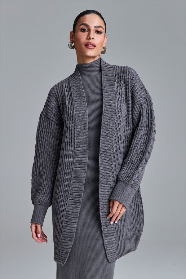 Casaco Tricot Joana Grafite