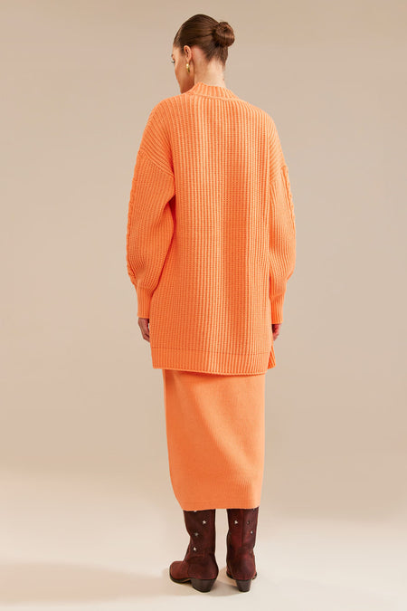 Casaco Tricot Joana Laranja Turmeric