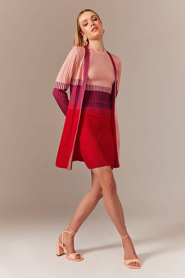 Conjunto Tricot Vanessa Vermelho