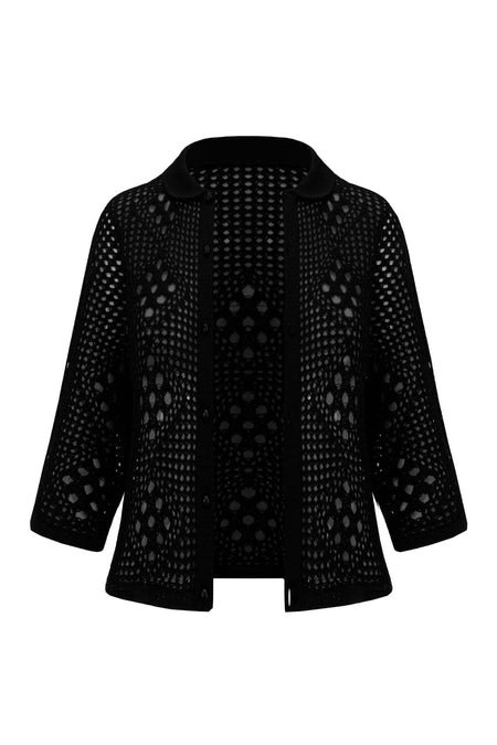 Casaco Tricot Bertha Preto