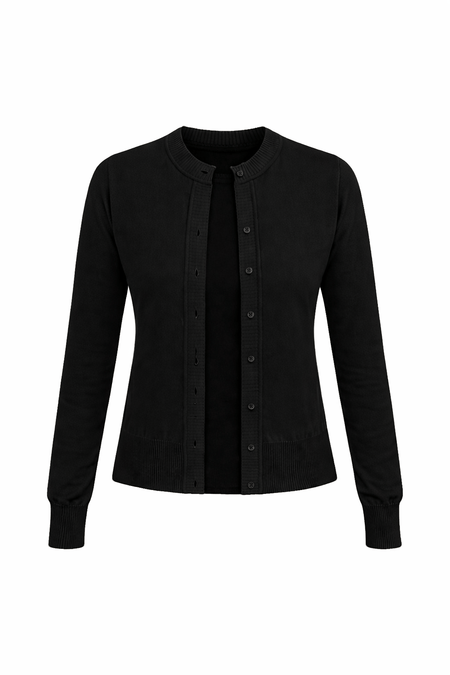 Casaco Tricot Bia Preto