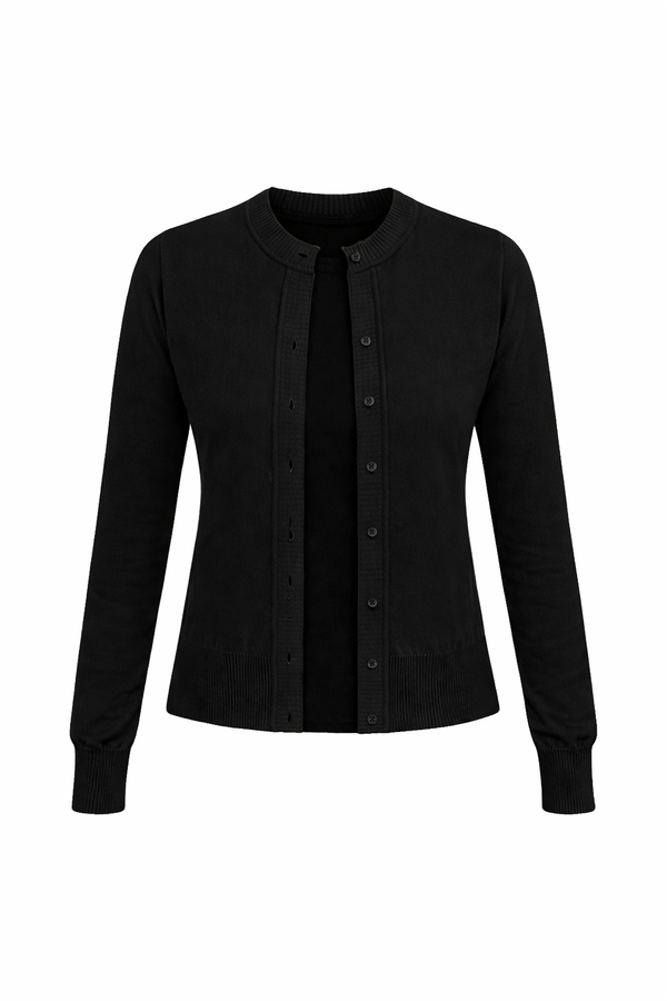 Casaco Tricot Bia Preto