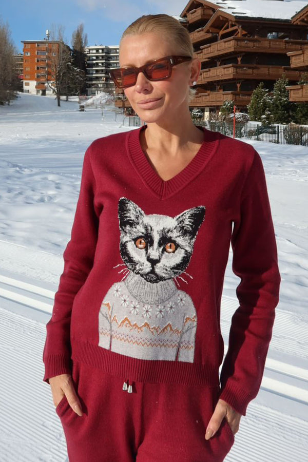 Blusa Tricot Kitty Marsala