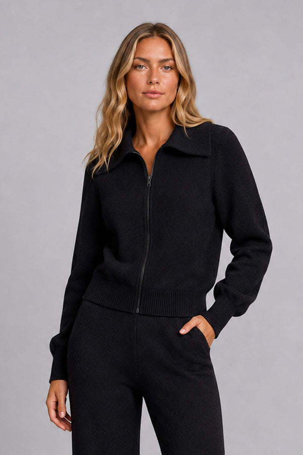 Jaqueta Tricot Cora Preto