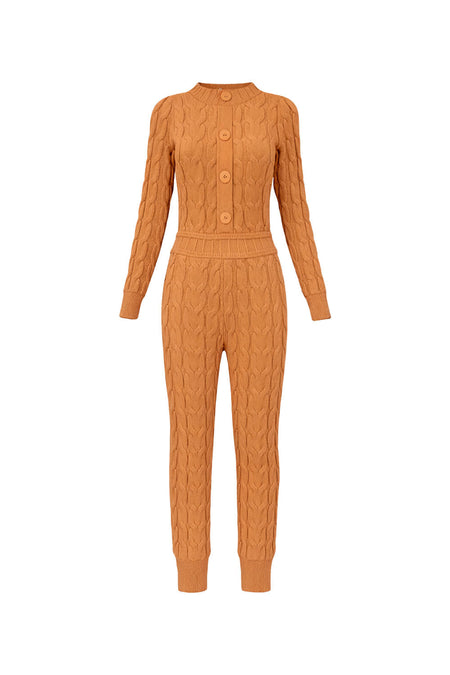 Macacão Tricot Georgea Mascavo