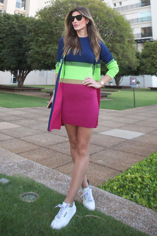 Vestido Tricot Vanessa Viva Magenta