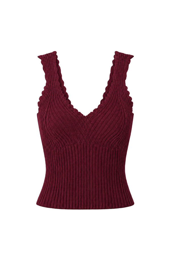 Regata Tricot Yara Vinho