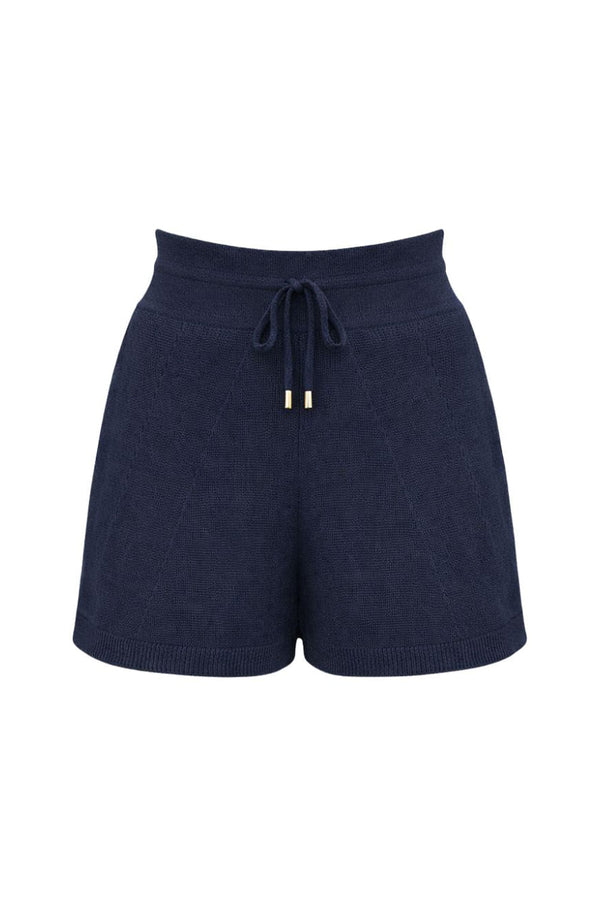 Shorts Tricot Carina Azul Marinho