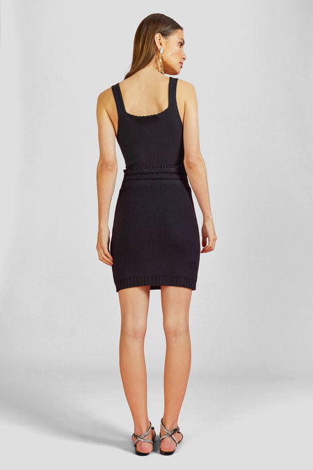 Saia Tricot Curta Katia Preto