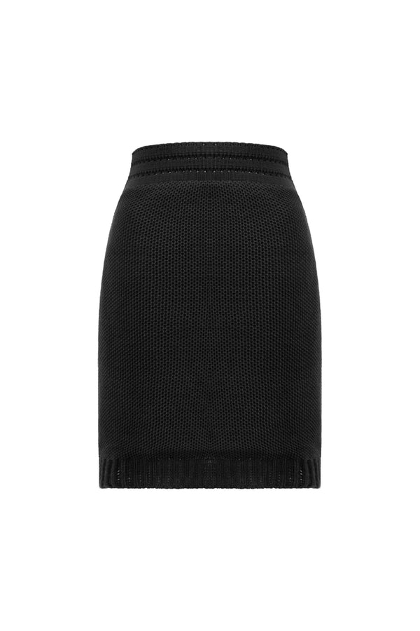 Saia Tricot Curta Katia Preto