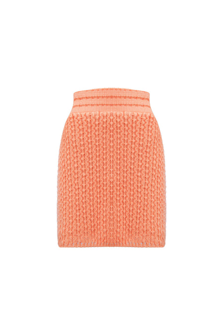 Saia Tricot Curta Talita Laranja Turmeric