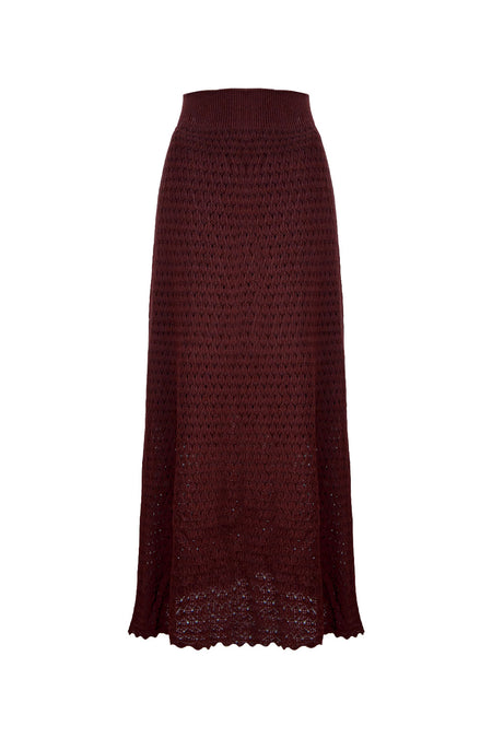 Saia Tricot Midi Helo Trufa