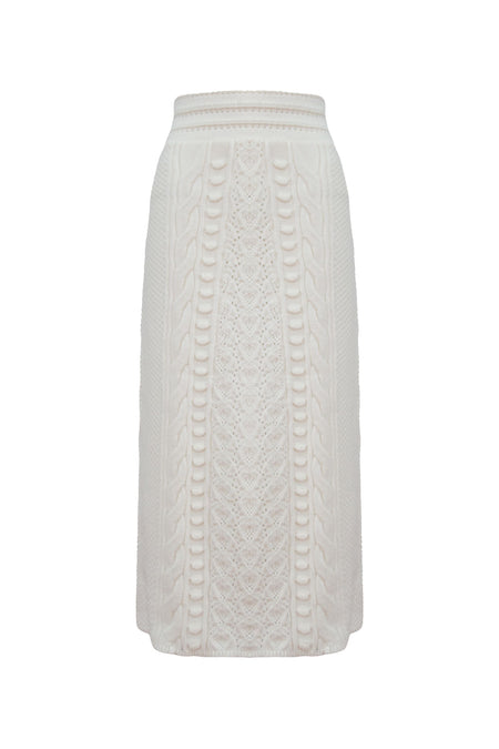 Saia Tricot Midi Georgea Off White