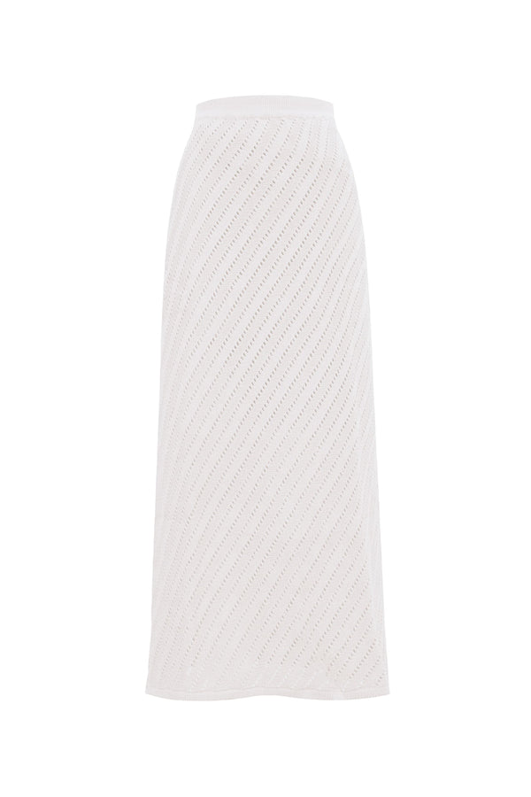Saia Tricot Midi Martina Off White