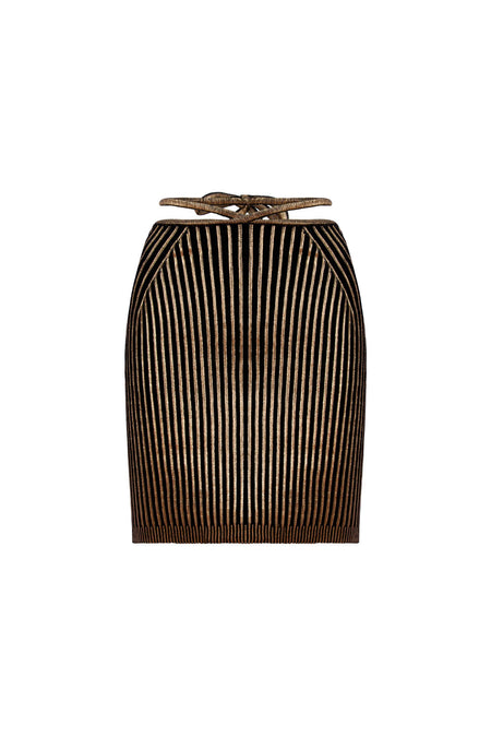 Saia Tricot Curta Noemie Gold