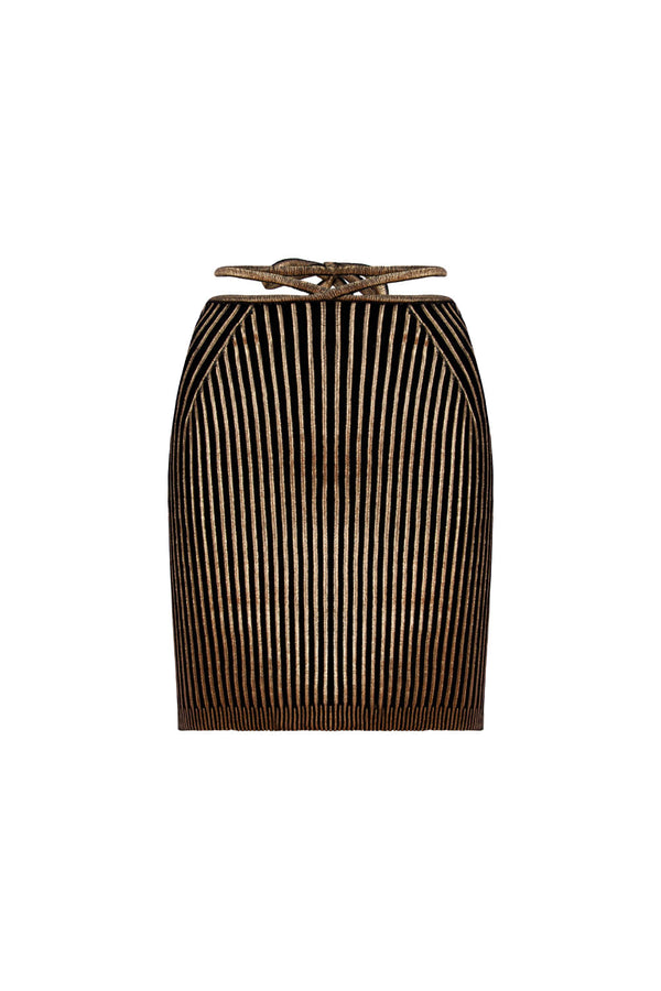 Saia Tricot Curta Noemie Gold