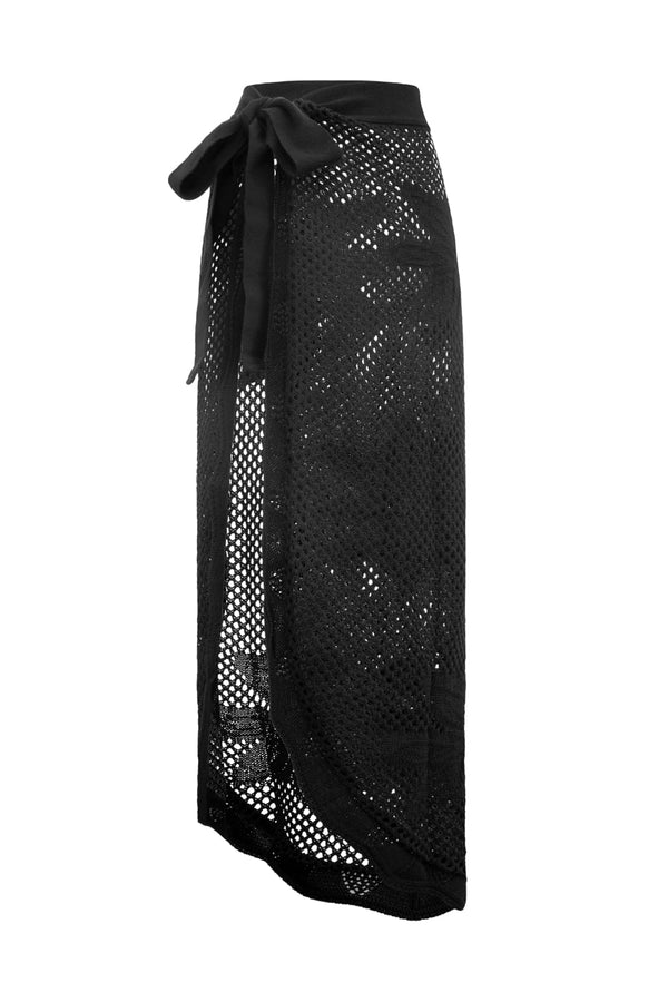 Saída Tricot Laço Preto